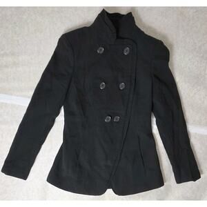 100% Wool Ann Taylor Double Breast Blazer Jacket Sz 4